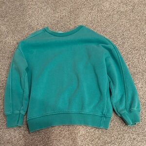 Teal boys Zara Sweater distressed look